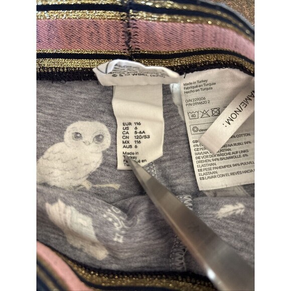 Harry Potter H&M Hogwarts Leggings Size 6 - Picture 5 of 8